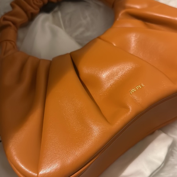 AUTHENTIC JW PEI GABBI RUCHED HOBO BAG in orange - LIKE NEW. Worn a few times - Picture 8 of 10